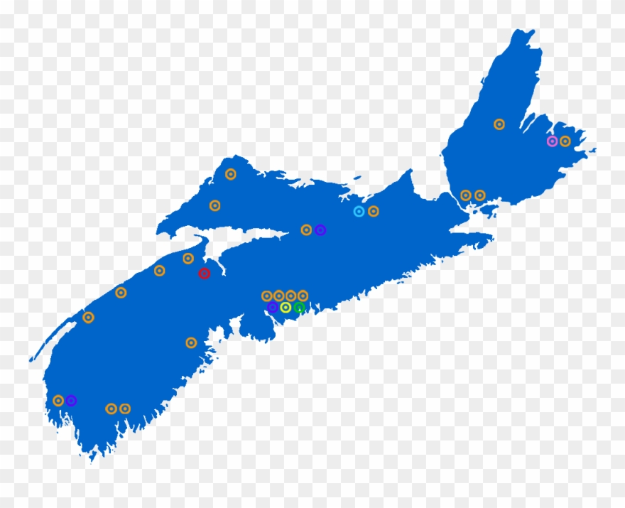 Image - Vector Nova Scotia Map Outline Clipart