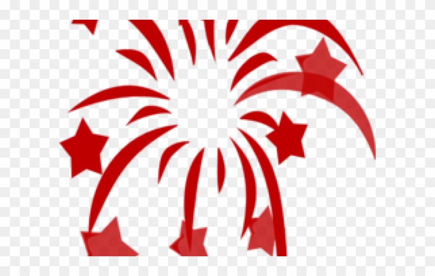 China Clipart Fire Cracker - Red White Blue Stars Png Transparent Png