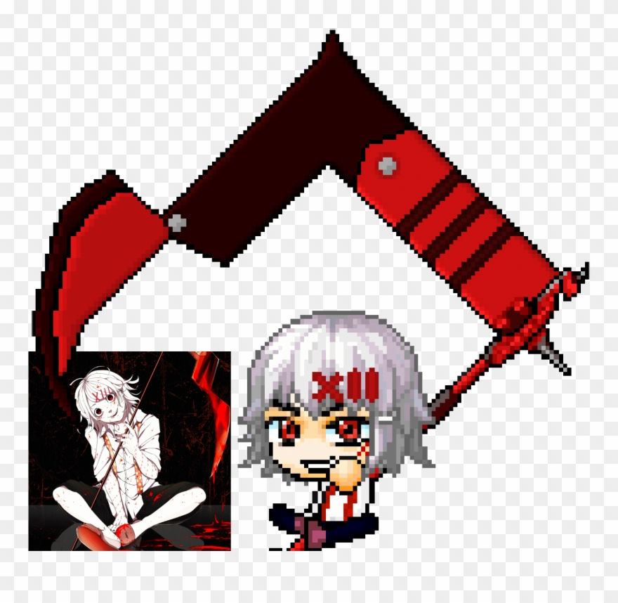 [ Img] - Tokyo Ghoul Kaneki Pixel Art Clipart