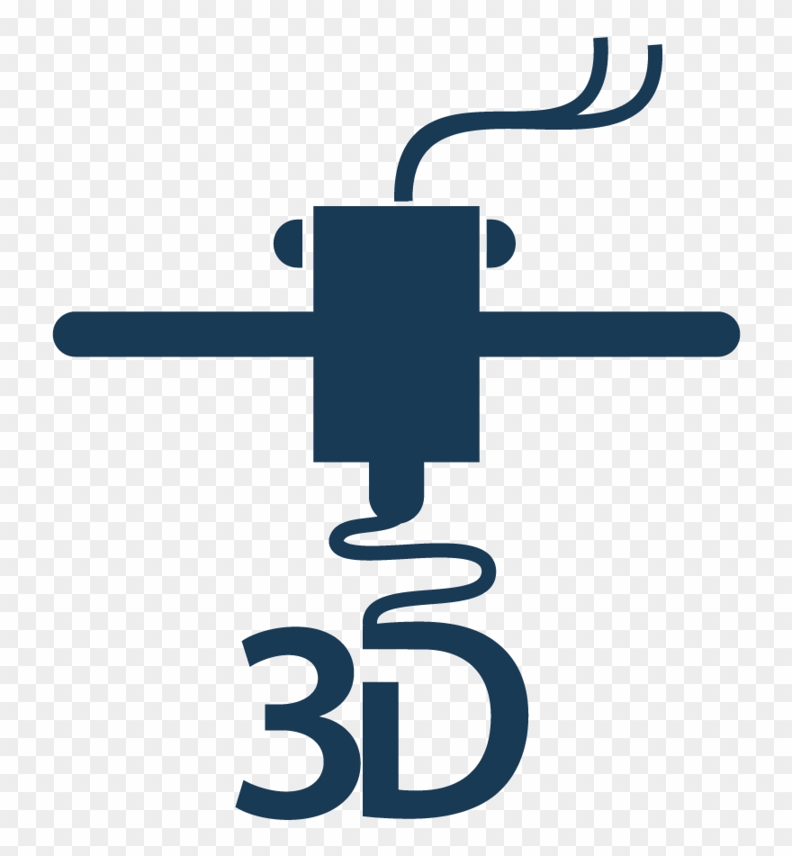 3d Printer - 3d Print Logo Png Clipart
