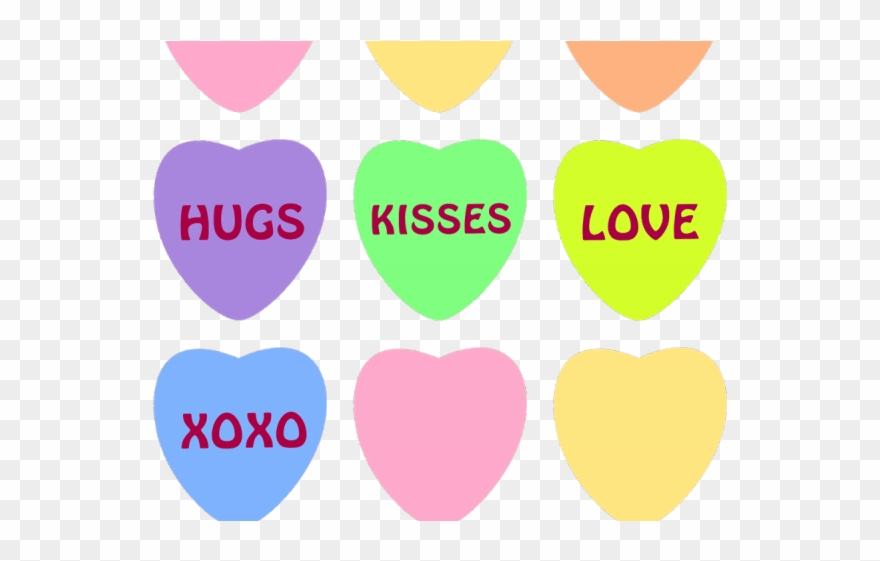 Romance Clipart Candy Gram - Heart - Png Download