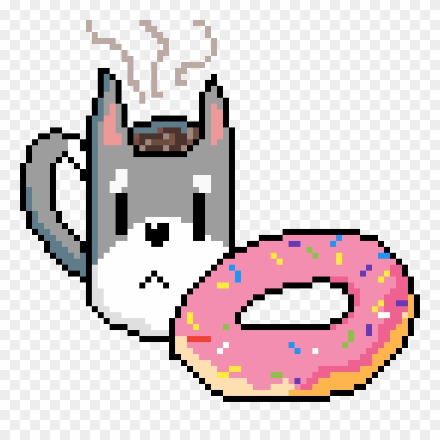Donut - Pixel Art Circle Clipart