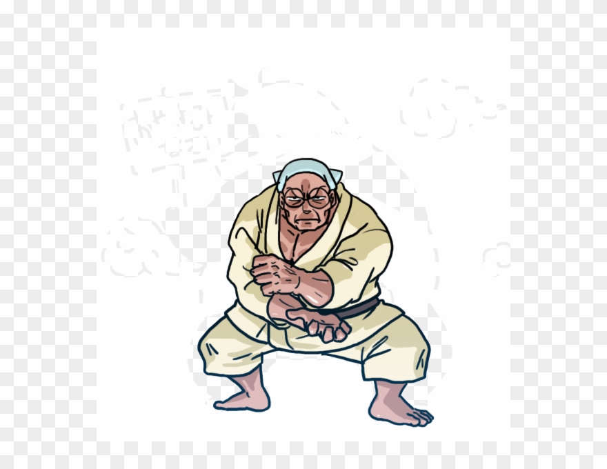 Genma Saotome Ichi, Dojo, Inuyasha, Martial Arts, Dragon - Sitting Clipart