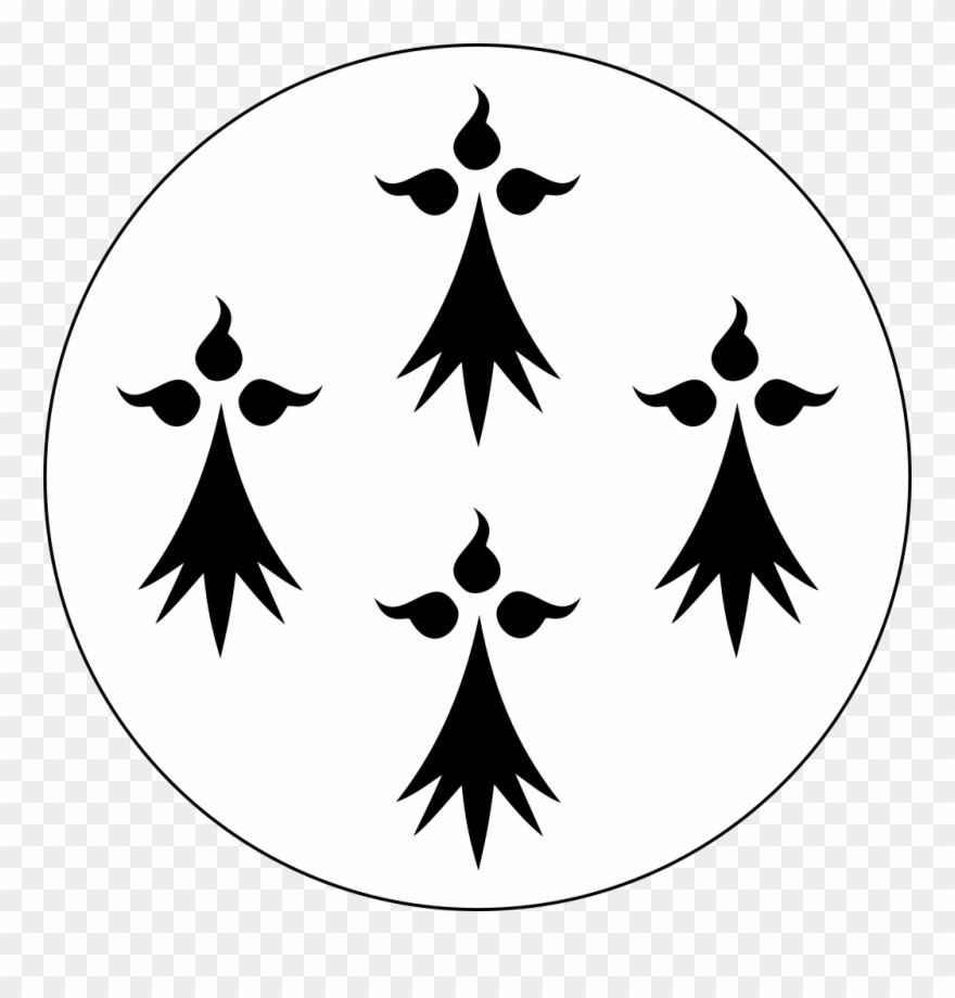 File - Roundel-ermine 2 - Svg - Emblem Clipart