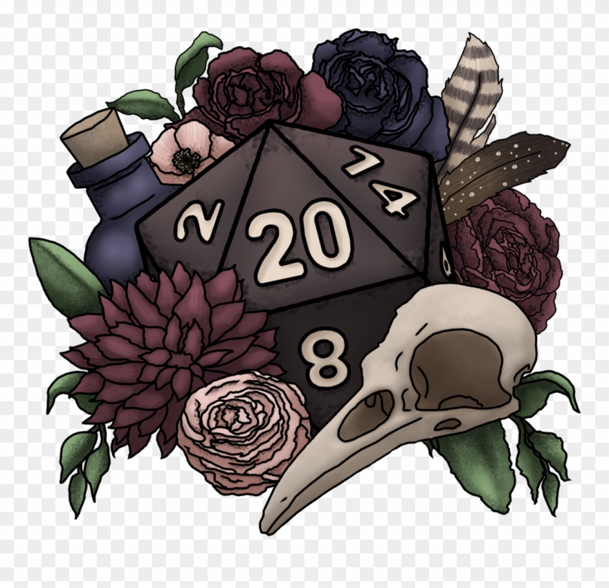 Tagged "necromancer" Birch Bat Studios - D20 Dice Drawing Clipart