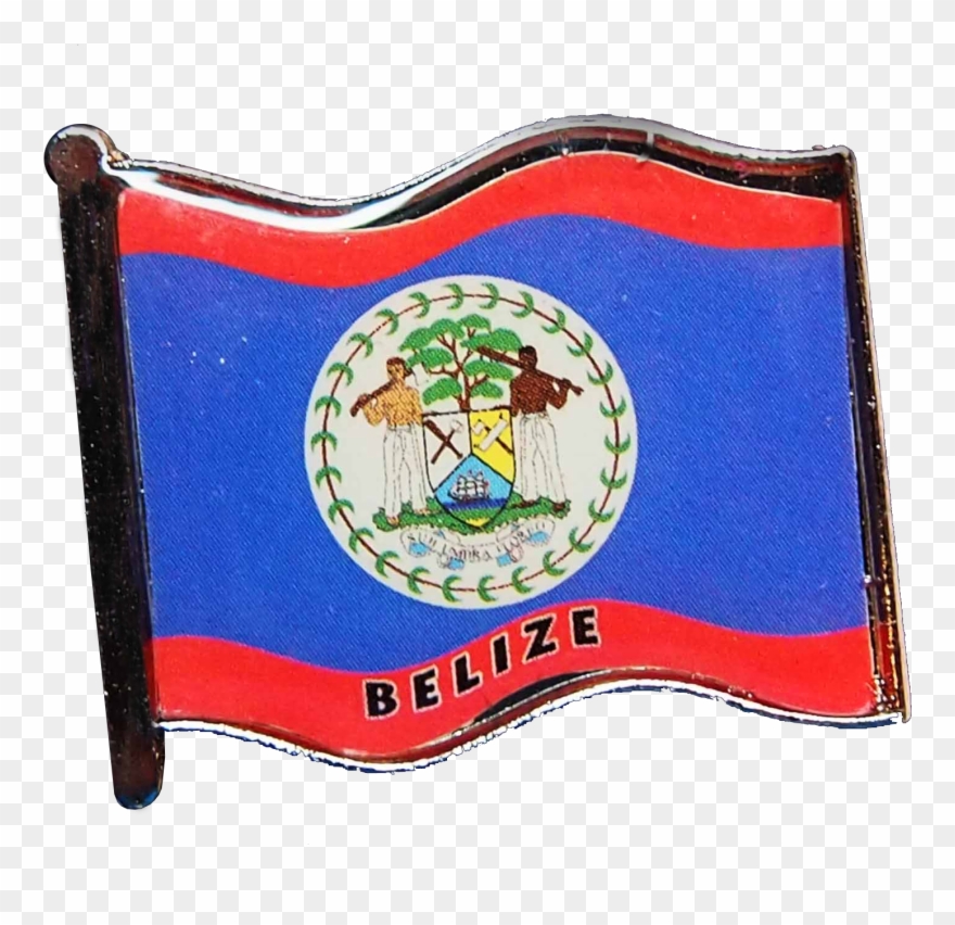 Belize Flag Pin - Belize Flag Clipart