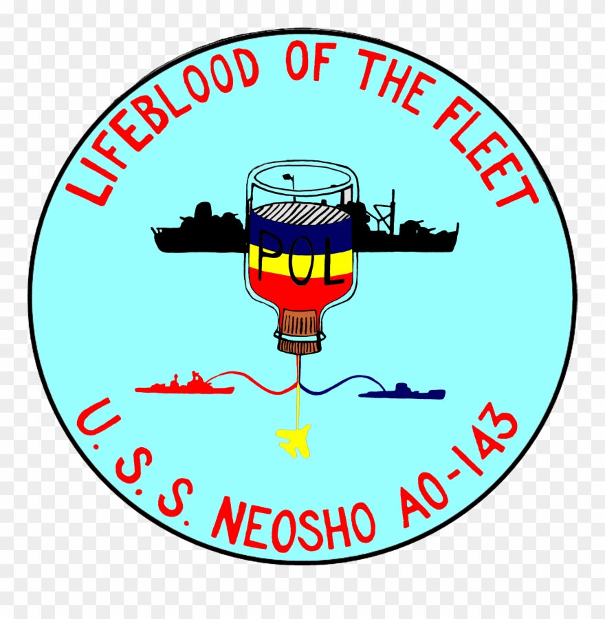 Uss Neosho Insignia, 1958 (nh 65718 - Circle Clipart