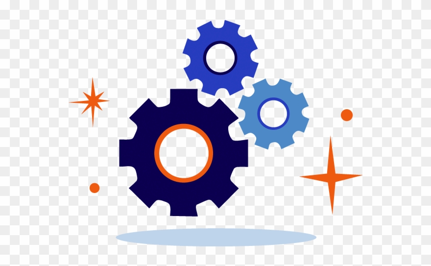 Easy Setup - Gear Icon Vector Clipart