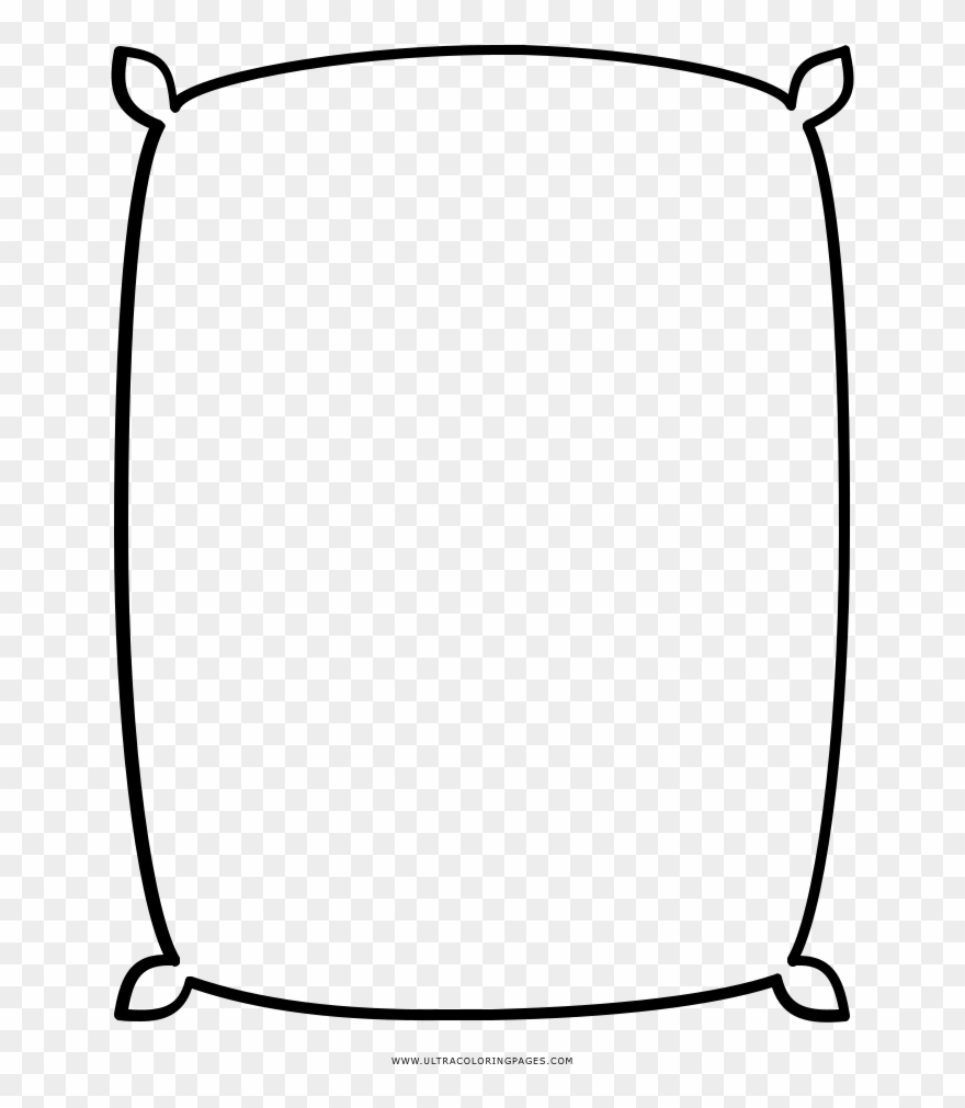 Rice Sack Coloring Page - Saco De Arroz Dibujo Clipart
