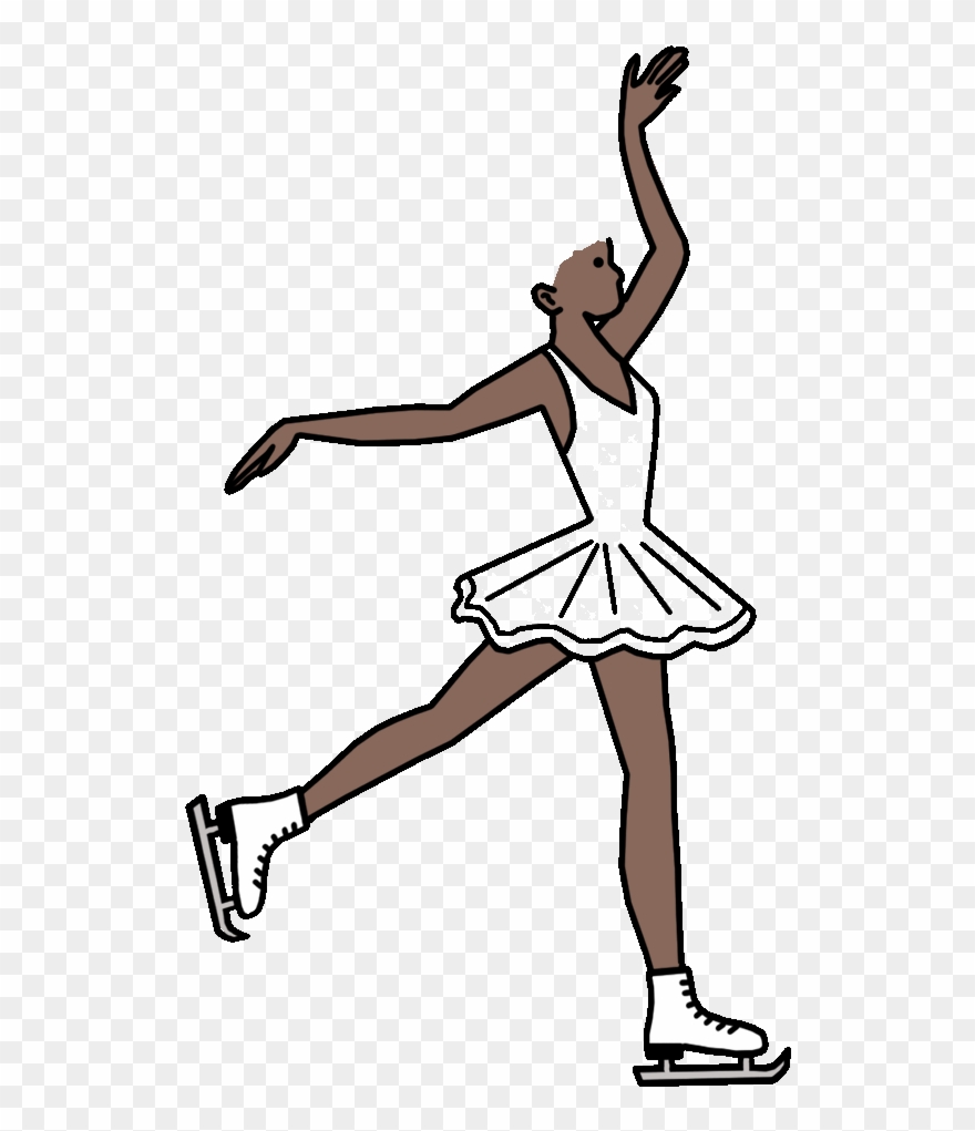 Ice Skating Room Sign For Girls Personalized Dainty - Figure Skating Spins Clipart