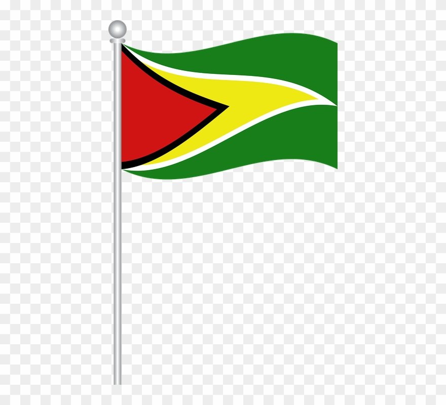 Flag Of Guyana, Flag, Guyana, World, Nation - Guyana Flag Png Clipart
