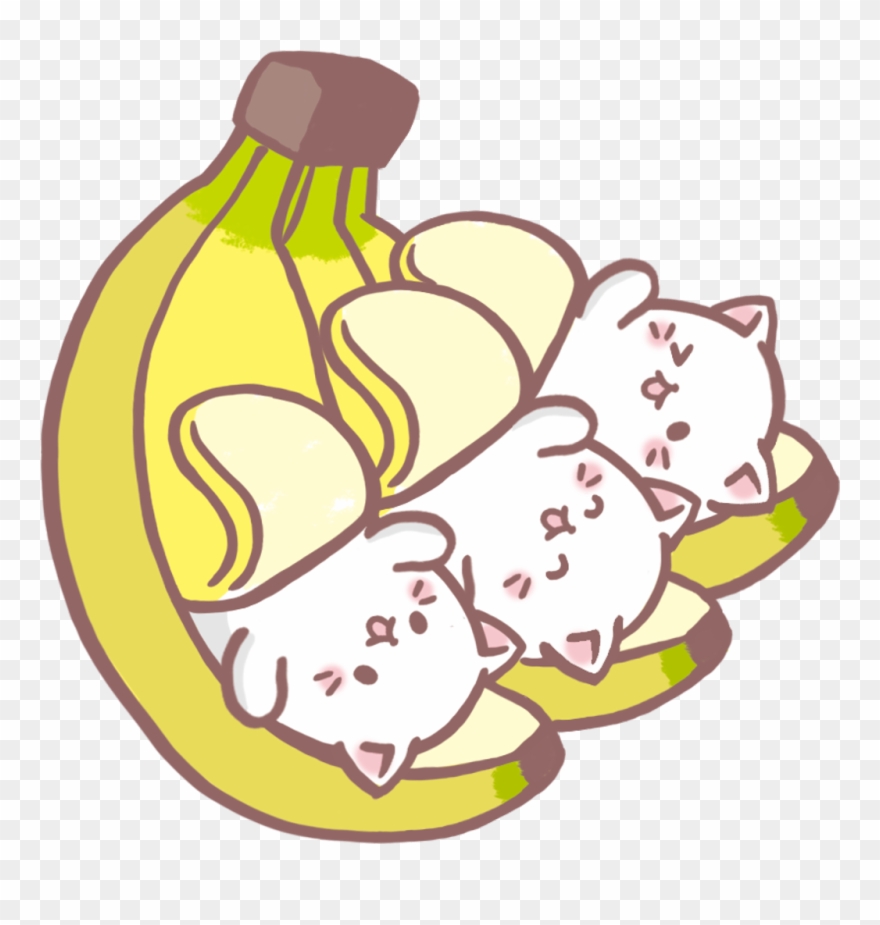 Platano Sticker - Cat Twins Cute Drawing Clipart