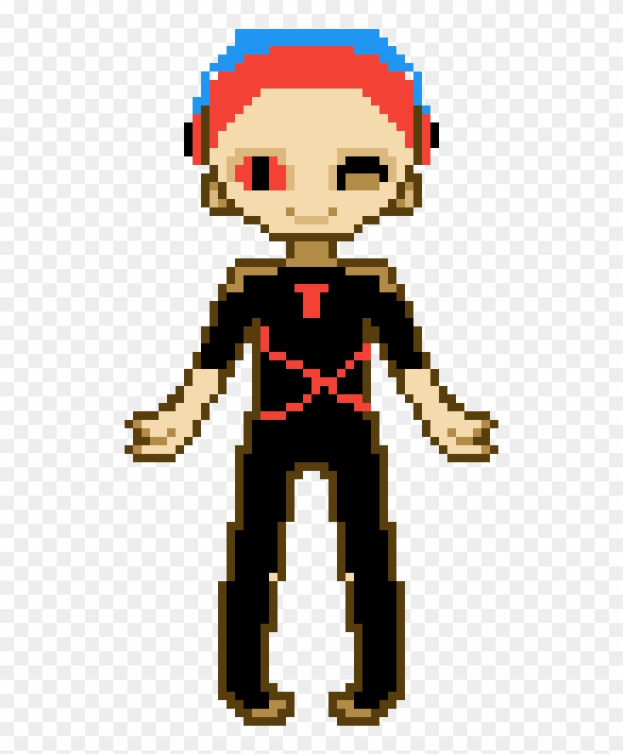 Me By Fortnite-pixel - Grid Aphmau Pixel Art Clipart