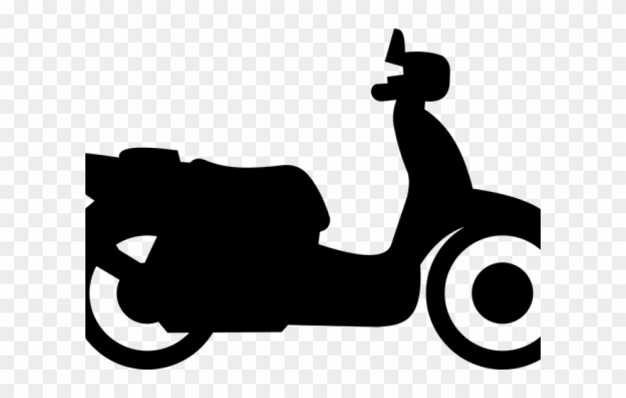 Scooter Clipart Two Wheeler - Scooter Clip Art - Png Download