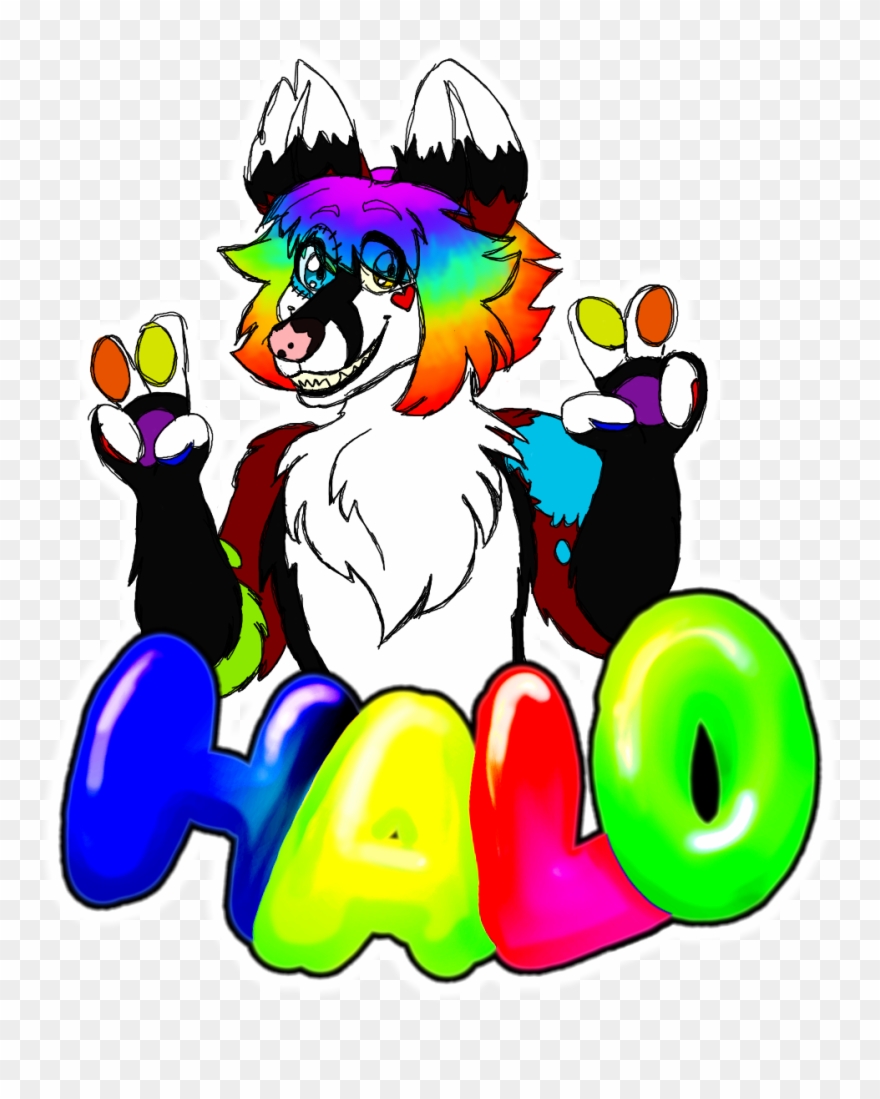 “some Art Of A Cute Fluffy Halo I Saw At Denver Clipart