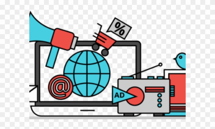 Online Marketing Clipart Customer Communication - Marketing - Png Download