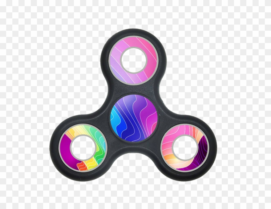 Rainbow Fidget Spinner Png Hd - Fidget Spinner Png Clipart