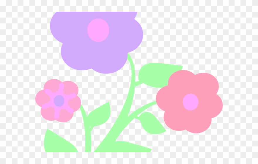 Flowers Clipart Pastel - Circle - Png Download