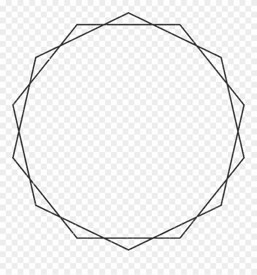 Sticker Sticker - Octagon In A Circle Clipart