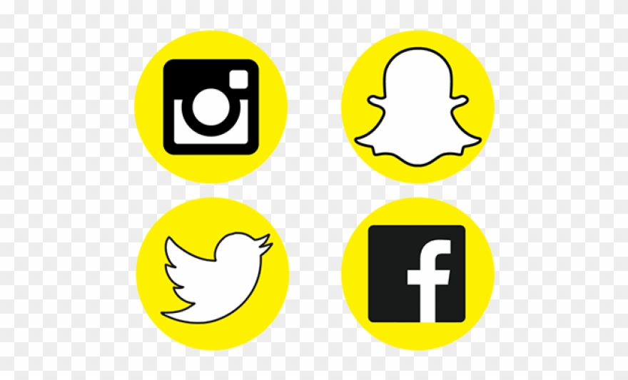 Instagram Clipart Snapchat - Snapchat And Instagram Logos Png Transparent Png