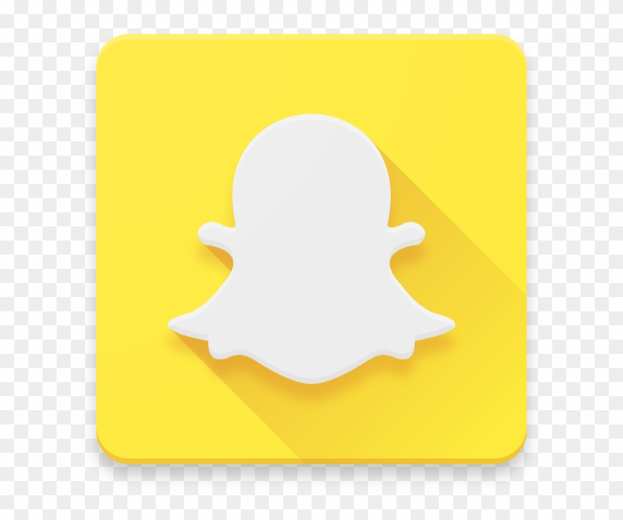 Material Design Icons And App Concepts - Free Snapchat Logo Png Clipart