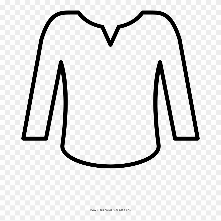 Blouse Coloring Page - Imagenes De Blusa Para Dibujar Clipart