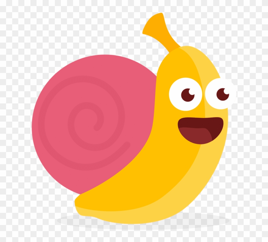 Slow Banana - Illustration Clipart