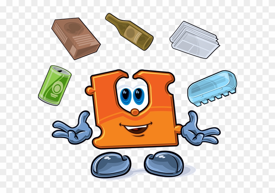 6 Materiales Reutilizables - Geri Dönüşüm Ile Ilgili Afiş Örnekleri Clipart