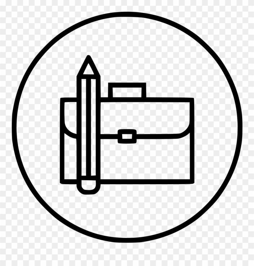 Bag Briefcase Folder Office Pencil Stationary Carry - Stationery Clipart