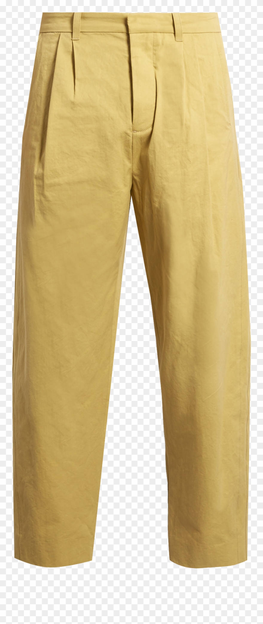 Fanmail Pleat Front Cotton Straight Leg Trousers Clipart