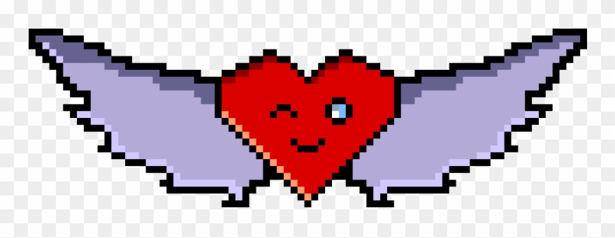 Flying Heart - Heart Clipart
