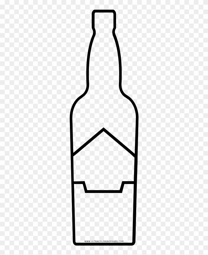 Water Bottle Coloring Page - Line Art Clipart