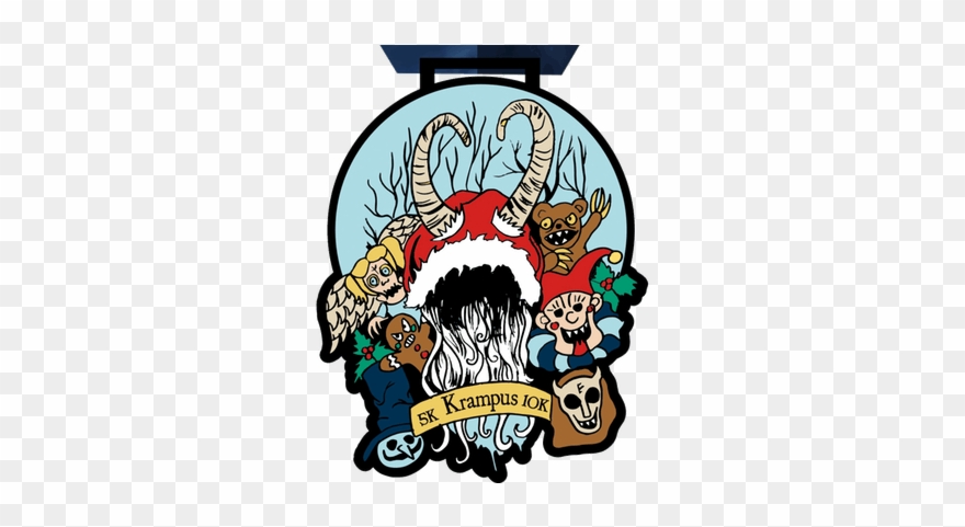 Krampus 5k & 10k - Skateboarding Clipart