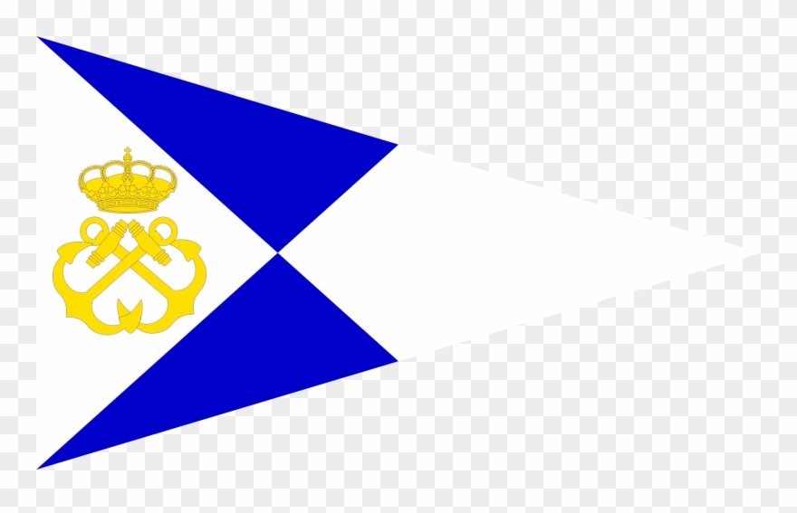 Burgee Of Escuela Naval Militar - Emblem Clipart