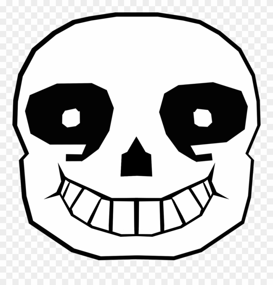 Sans Face By Dragonlovertori - Undertale San His Face Clipart