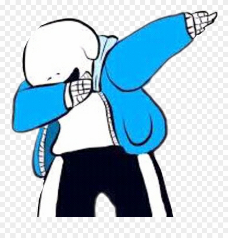 Sans Sticker - Sans Dab Png Clipart