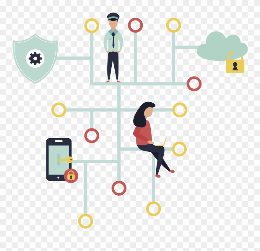 Enterprise Intranet - Vector Graphics Clipart