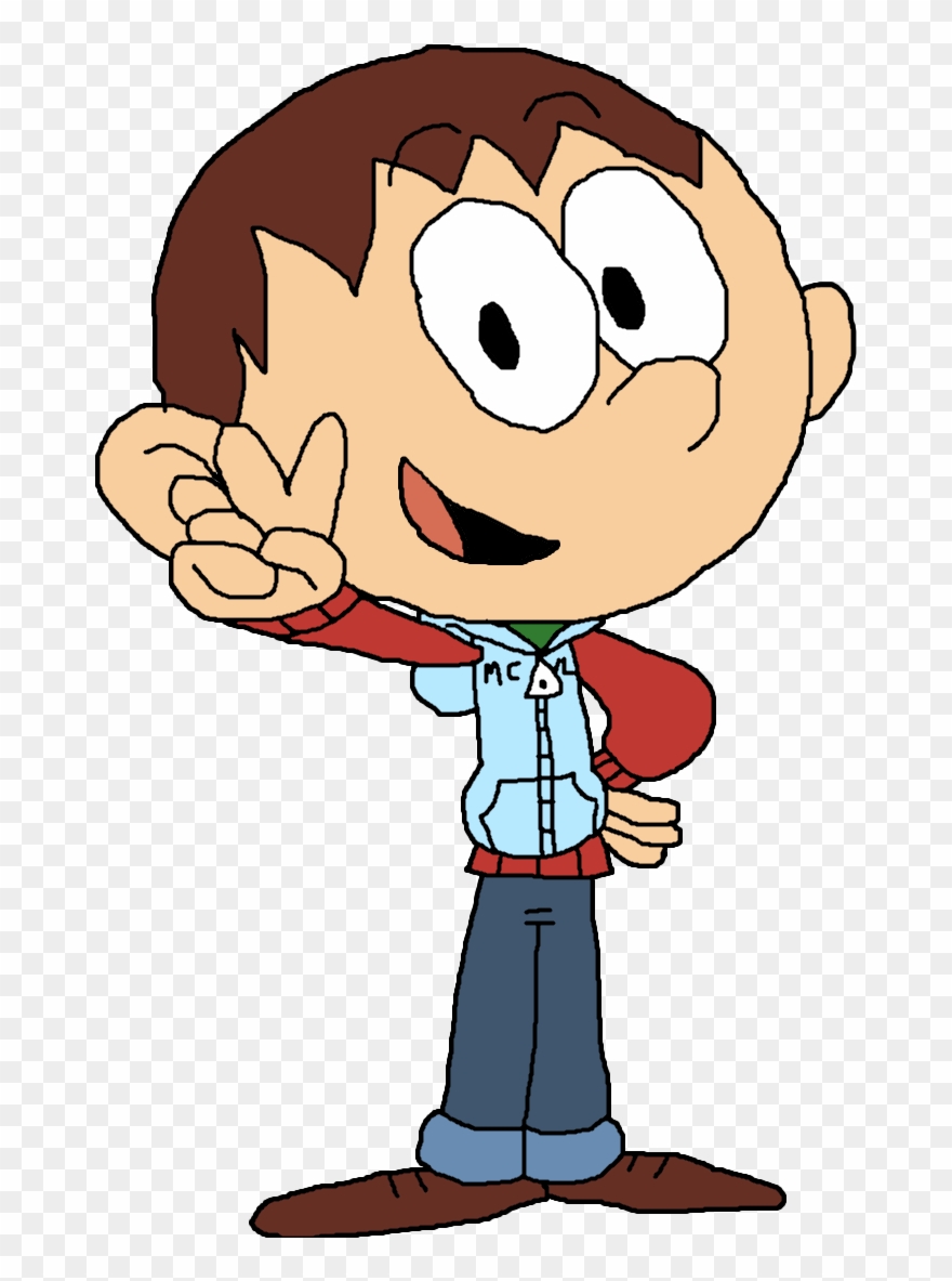 Me Holding A Peace Sign - Cartoon Clipart
