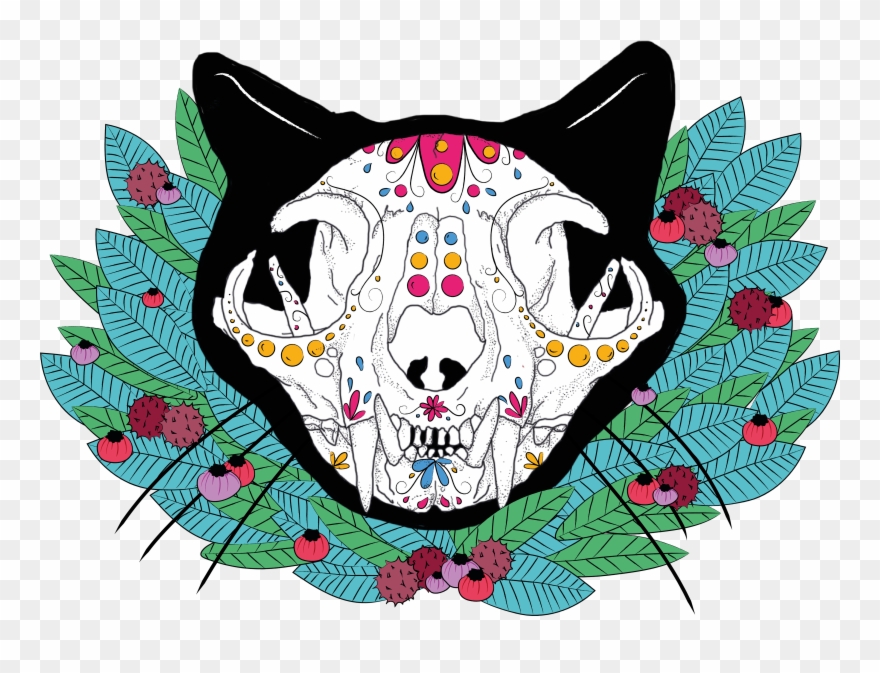 Illustration And Graphic Design For A Dj´s Halloween - Illustration Clipart