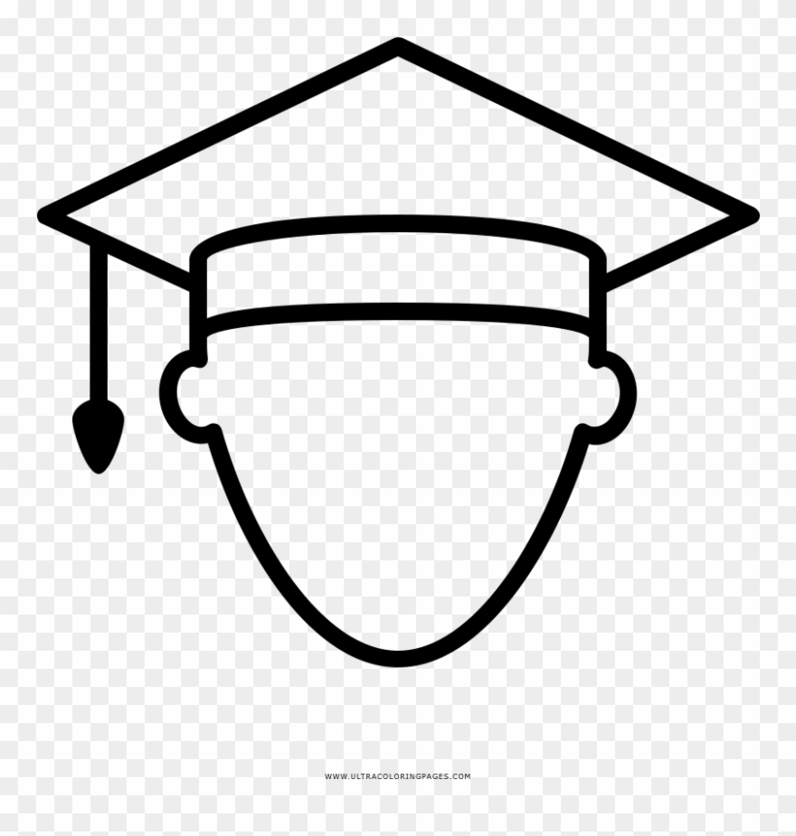 Estudiante Página Para Colorear - Line Art Clipart