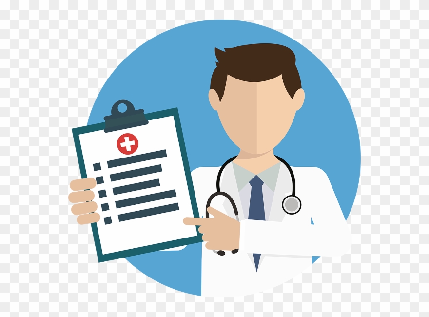 Es Una Preocupación Constante Para Los Profesionales - Health Check Up Cartoon Clipart