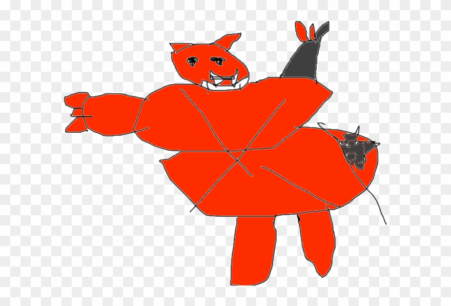 Fatty The Licking Lion - Illustration Clipart