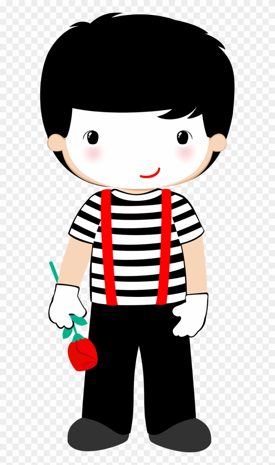 Kids Mime Clipart - Png Download