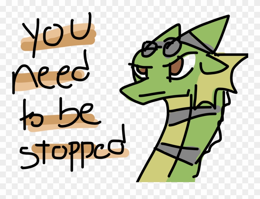 Stopped - Cartoon Clipart