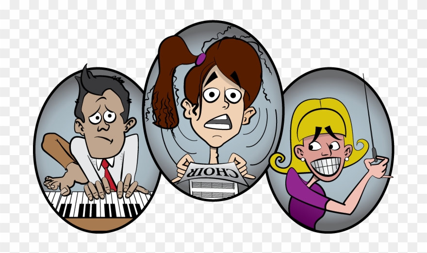 Drawings For Music Workshop Poster - Cartoon Clipart