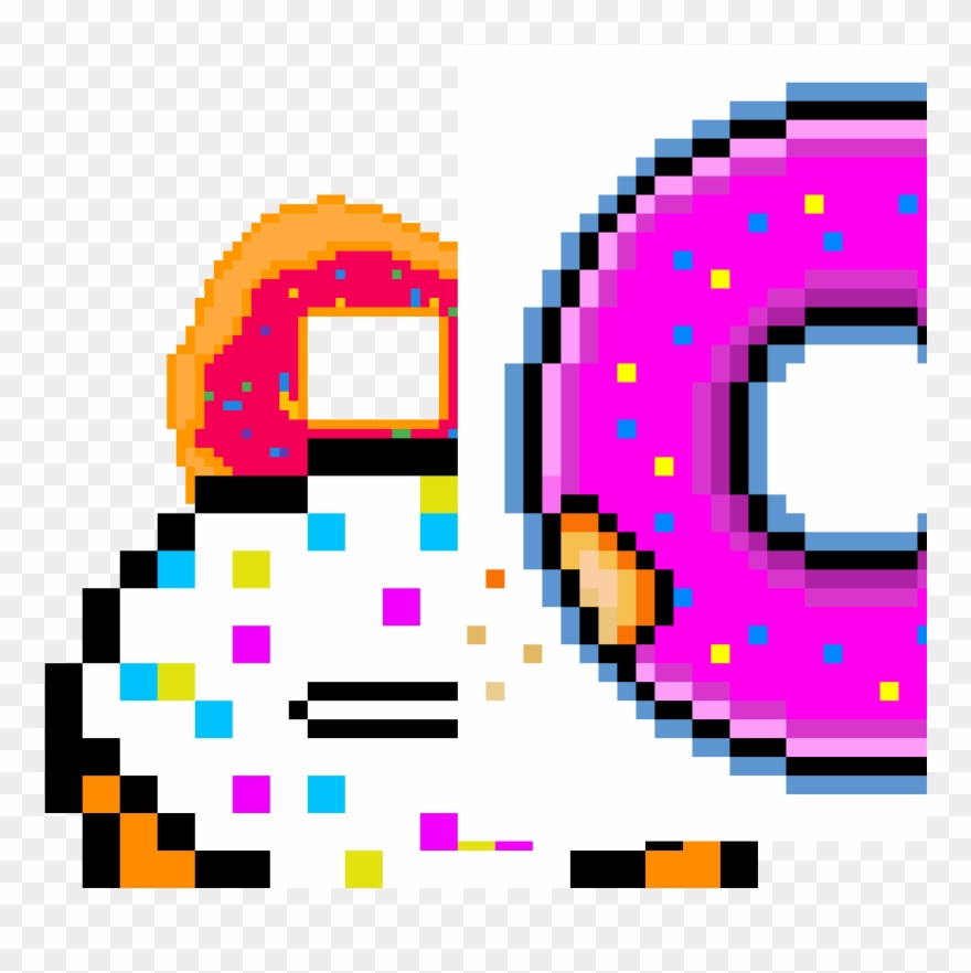 Donuts - Logo Badge Pixel Art Tf2 Clipart