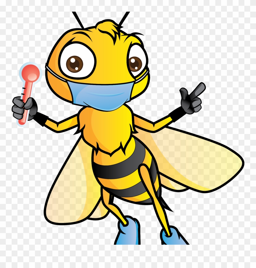 Bee The Ebola Bee - Cartoon Clipart