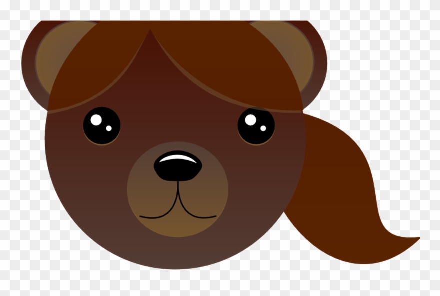 Brown Bear Clip Art Bear Head Cartoon Brown Teddy Bear - Cartoon - Png Download