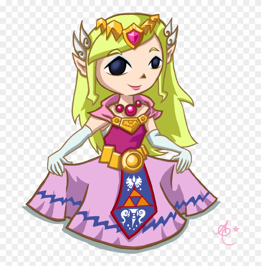 Zelda Curtsey - Doll Clipart