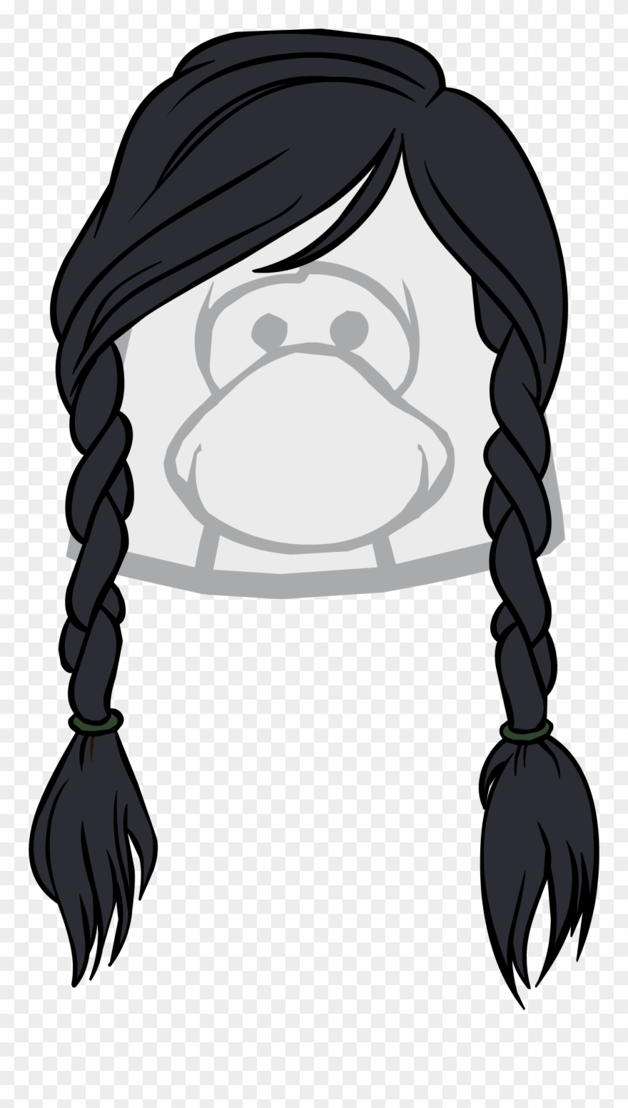 The Wistful - Club Penguin Brown Hair Clipart